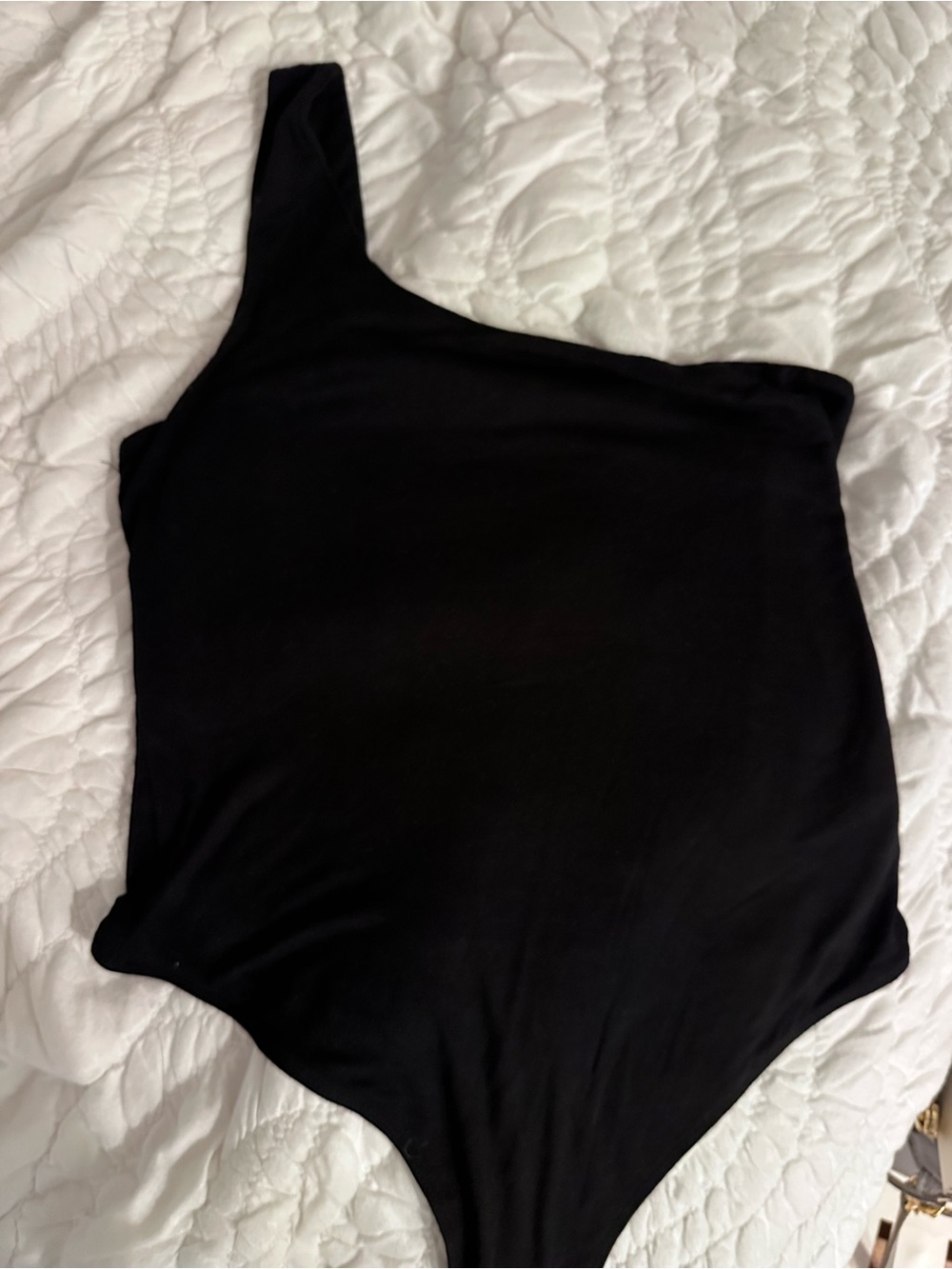 Vici Black One-Shoulder Bodysuit